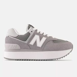 New Balance Gray and White Women's Sneakers